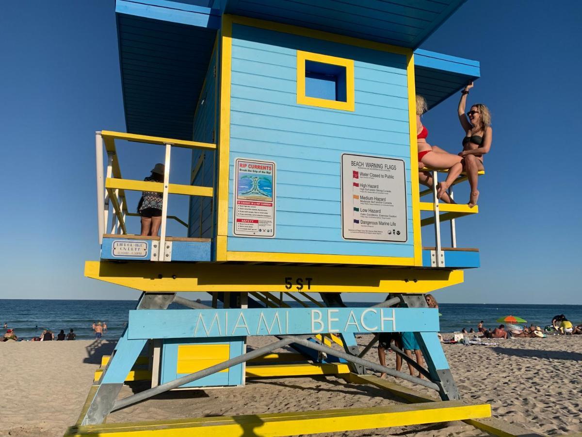 Beach -ocean- sky view charming studio Miami Beach Exteriör bild